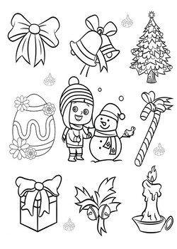 Winter Holidays Coloring Page – Art is Basic