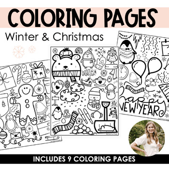 Preview of Winter & Christmas Coloring Pages