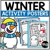 Winter Coloring Pages Activity Posters Kindergarten First Grade