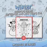 Winter Coloring Pages (Christmas & New Years Eve)