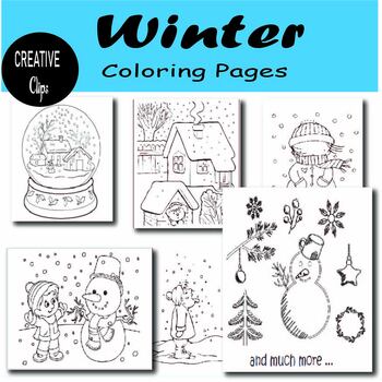 Winter Coloring Pages (+Coloring Pages) {Winter Coloring Book} | TPT