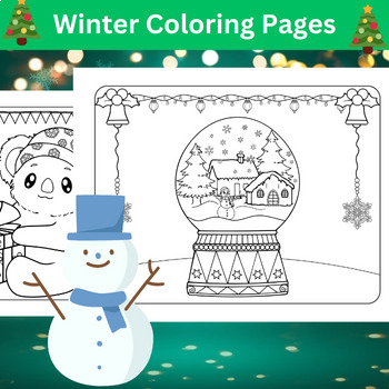 Preview of Winter Coloring Pages / Coloring Sheets / Winter Activities