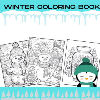 Preview of Winter Coloring Pages - Coloring Sheets - Winter Activities