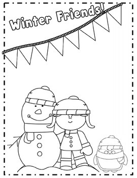 Winter Coloring Pages *Free* by The First Grade Flair | TpT