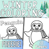 Winter Coloring Sheets Freebie
