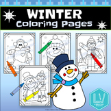 Winter Coloring Pages, January Craft
