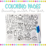 Winter Coloring Pages | New Year | January