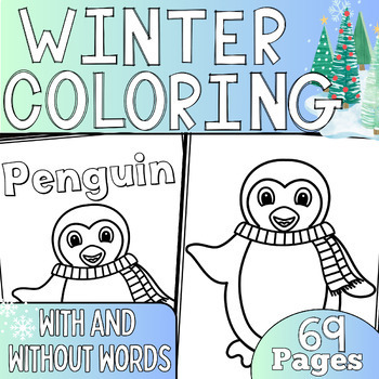 Preview of Winter Coloring Sheets