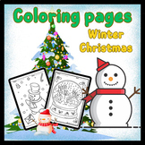 Winter Coloring Pages Printable -  Christmas Coloring Sheets