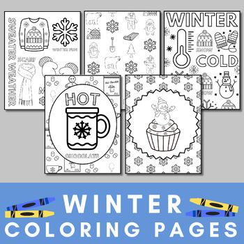 Preview of Winter Coloring Pages | Printable Winter Activity