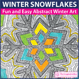 Winter Coloring Pages | Snowflake Art Activity