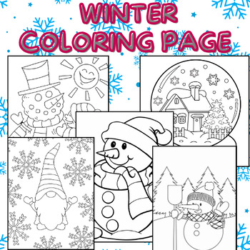 Preview of Winter Coloring Pages | Winter Coloring Book | Winter Craftivity