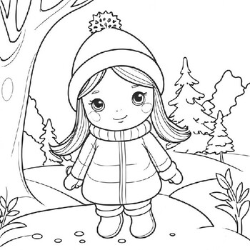 Winter Coloring Pages:Winter Wonderland Coloring Pages Collection