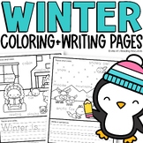 Winter Coloring Pages Winter Writing Activities