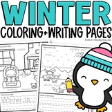 Winter Coloring Pages Winter Activities and Writing Activities