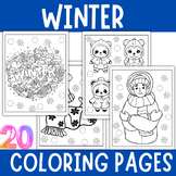 Winter Coloring Pages  - first day back from winter break 