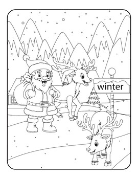 Winter Coloring Pages for Kids / coloring sheets by Brain Printable ...