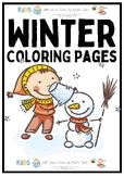 Winter Coloring Pages (+writing papers) {Winter Coloring Book}