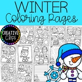 Winter Coloring Pages (+writing papers) {Winter Coloring Book}
