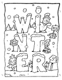 Winter Coloring Sheet-- Integer and Order of Operations Review