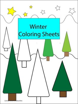 Preview of Winter  Coloring Sheets