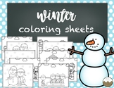 Winter Coloring Sheets