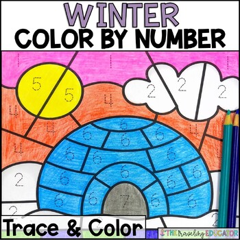 Preview of Winter Coloring Sheets | Winter Coloring Pages | Color By Number