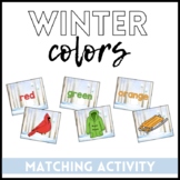 Winter Colors Matching Activity Kindergarten Pre-K