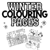 Winter Colouring Pages | FREEBIE