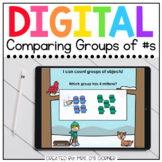 Winter Comparing Groups of Numbers Digital Activity | Dist