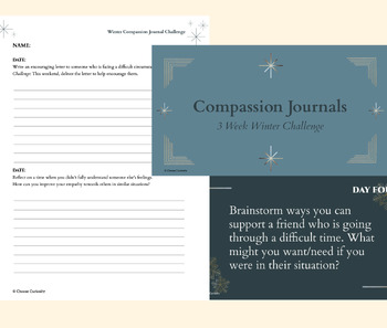 Preview of Winter Compassion Journal Challenge