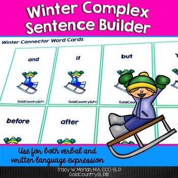 Preview of Winter Complex Sentence Builder