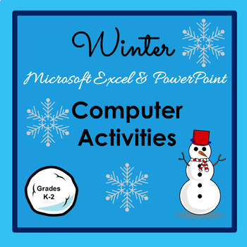 Preview of Winter Computer Activities Excel & PowerPoint