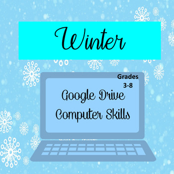 Preview of Winter Google Drive Computer Activities Digital Distance Learning