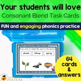 Winter Consonant Blends Task Cards | Literacy Centers Scie