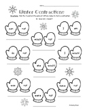 Winter Contractions Worksheet