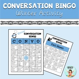 Winter Conversation Bingo Game - social skills, speech, ho