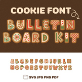 Winter Cookies Bulletin Board Kit Letters A-Z for Classroo