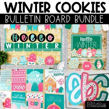 Preview of Winter Cookies Classroom Decor Bundle