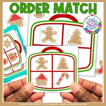 Preview of Winter Cookies Order Matching (Hands On Activities for Visual Discrimination)