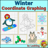 Winter Coordinate Graphing Mystery Pictures, Ordered Pairs
