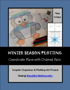 Preview of Winter Coordinate Point Graphing Activity