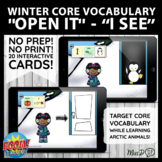 Winter Core Vocabulary for AAC and Early Language BOOM CAR