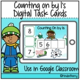 Winter Count On by 1's Sequence Digital Task Cards | Googl