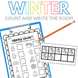 Winter Count and Write the Room Activity