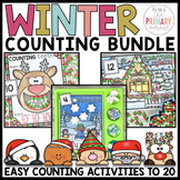 Winter Counting Activities | Counting Snowflakes | Countin