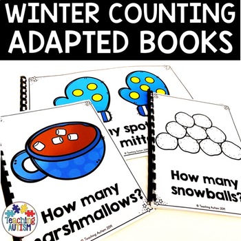 Preview of Winter Counting Adapted Books for Special Education