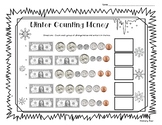 Winter Counting Money Practice w/Dollars Worksheet