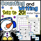 Winter Counting Sets & Writing Numbers to 20 Worksheets - 
