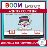 Winter Counting Snowballs and Marshmallows BOOM Activity f
